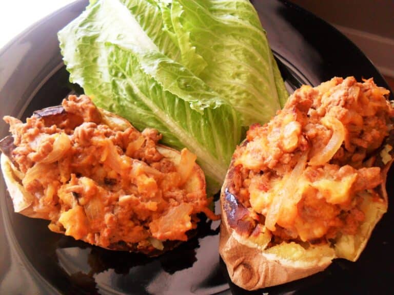 Healthy and Delicous Recipe: Loaded Turkey Stuffed-Twice Baked Sweet Potatoes